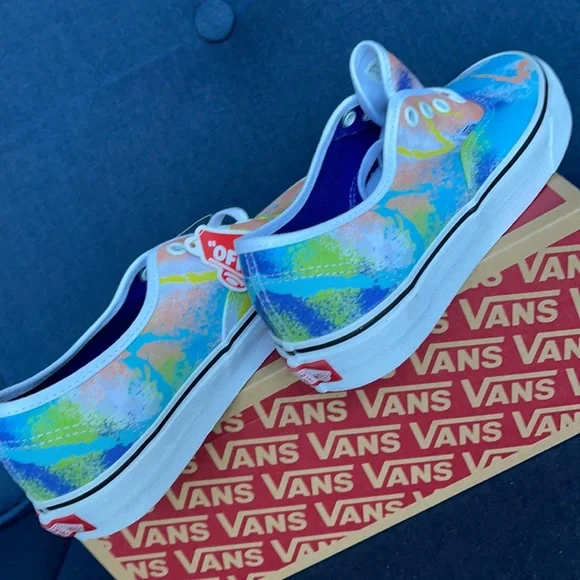 Vans Men’s Authentic Retro Mart Multi/True White Sneakers - Picture 15 of 16